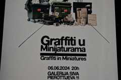 Izložba graffitti minijatura u Galeriji Siva