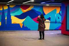 Grupa Zid  oslikala  mural "Pothodnik budućnosti"