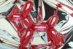 Jeff-Koons_A-Private-Portraitquot_Balloon-Dogquot_-da-serie-quot_Celebrationquot_-Olio-su-tela-1995_1998