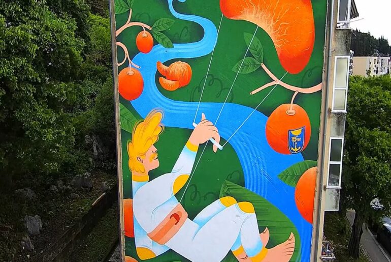 Pogledajte kako je nastao predivan mural u Pločama